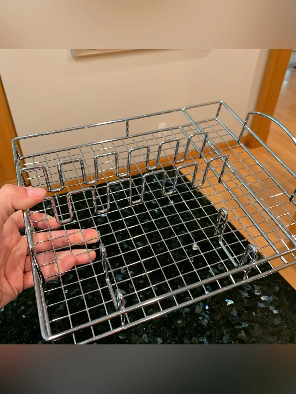 Chrome flatware storage tray silverware utensil organizer for drawers